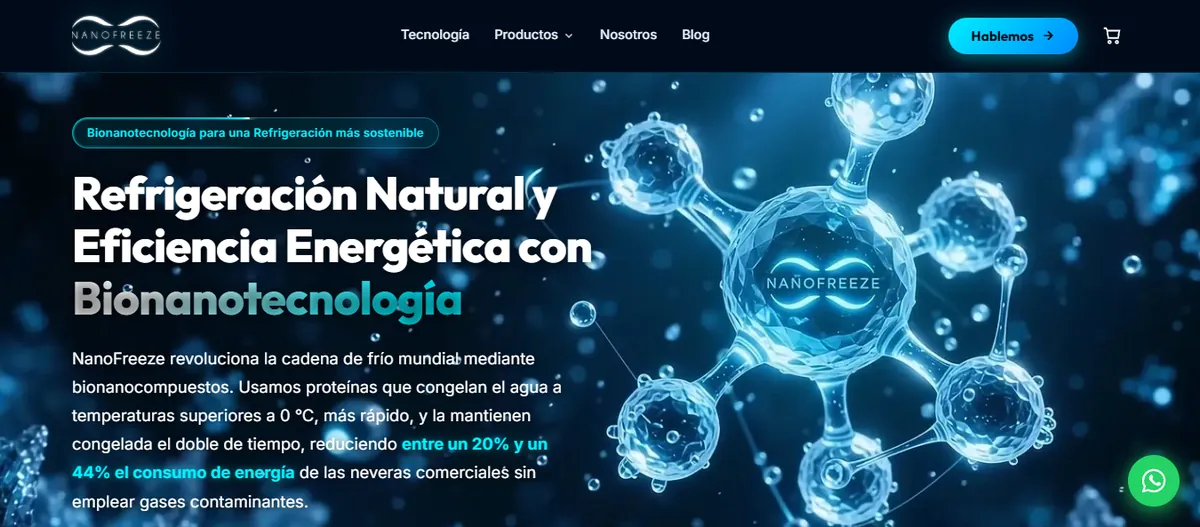 Sitio web de NanoFreeze